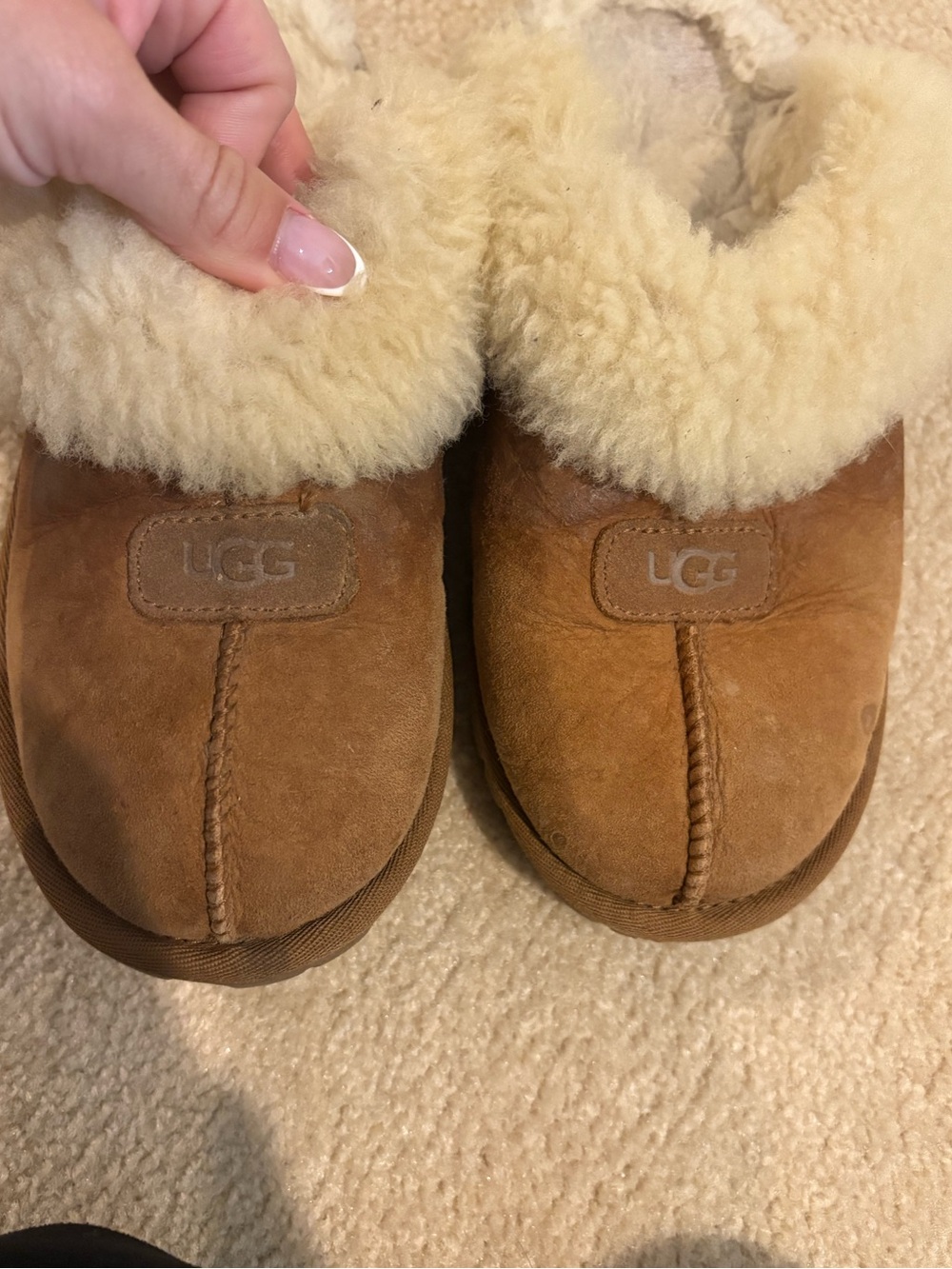 UGG Chestnut Cozy Shearling Slip-On Slippers